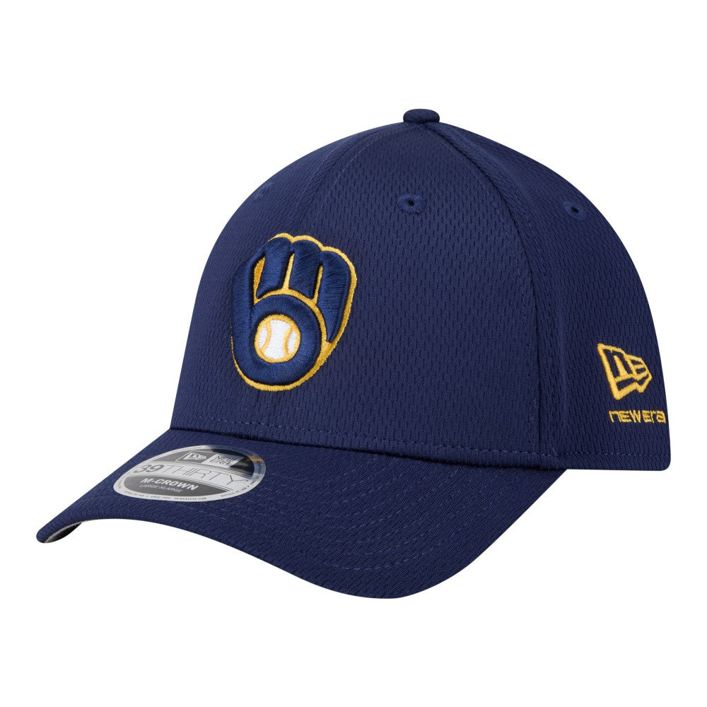 Milwaukee Brewers New Era Dash 39THIRTY Flex Hat - Navy - New Era Discount