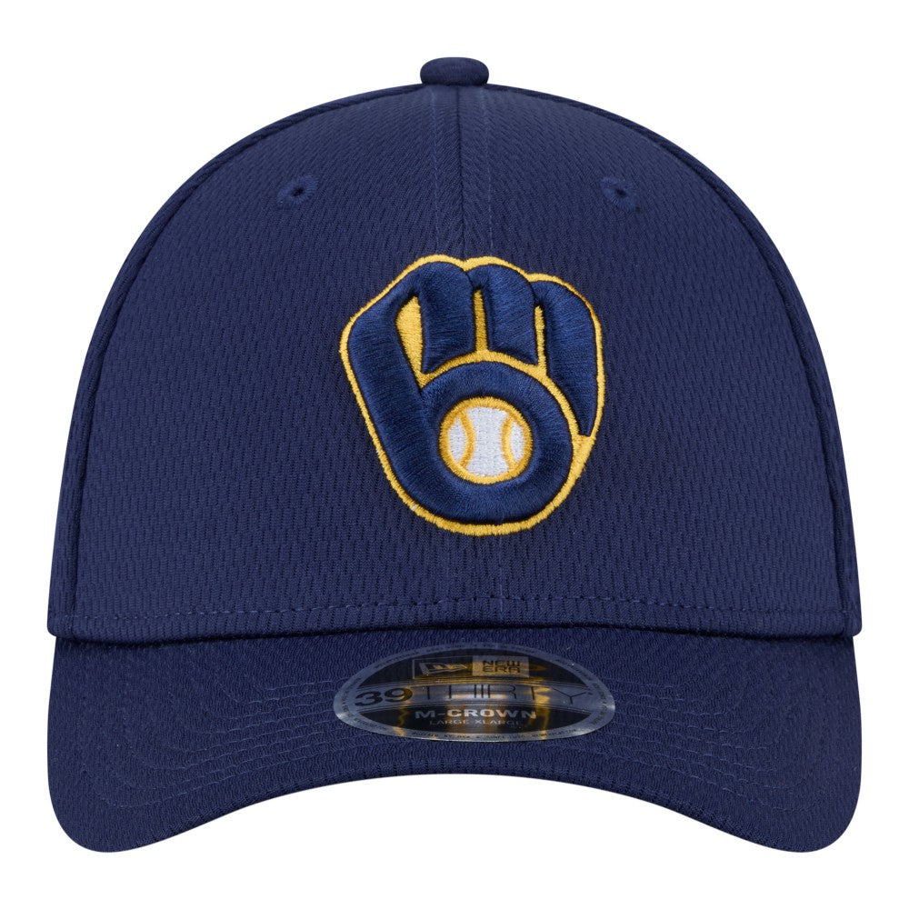 Milwaukee Brewers New Era Dash 39THIRTY Flex Hat - Navy - New Era Discount