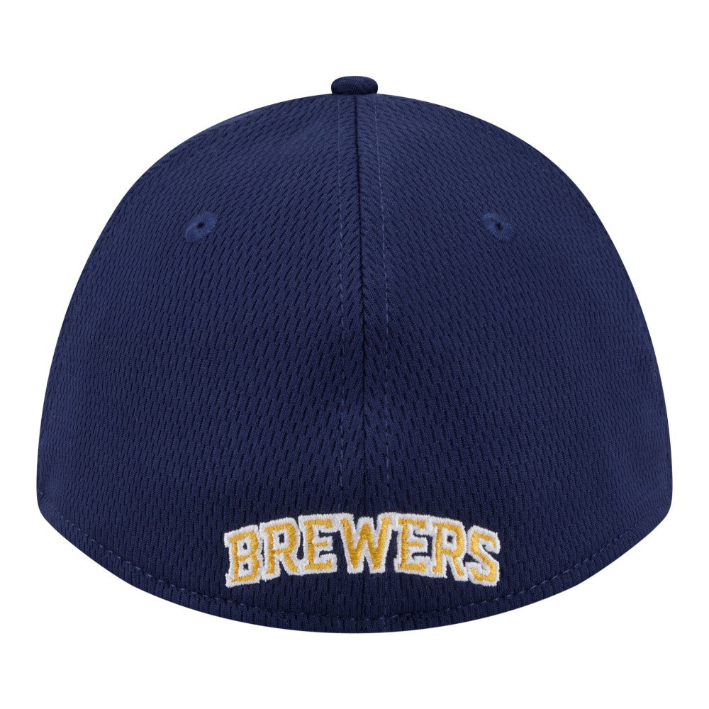 Milwaukee Brewers New Era Dash 39THIRTY Flex Hat - Navy - New Era Discount
