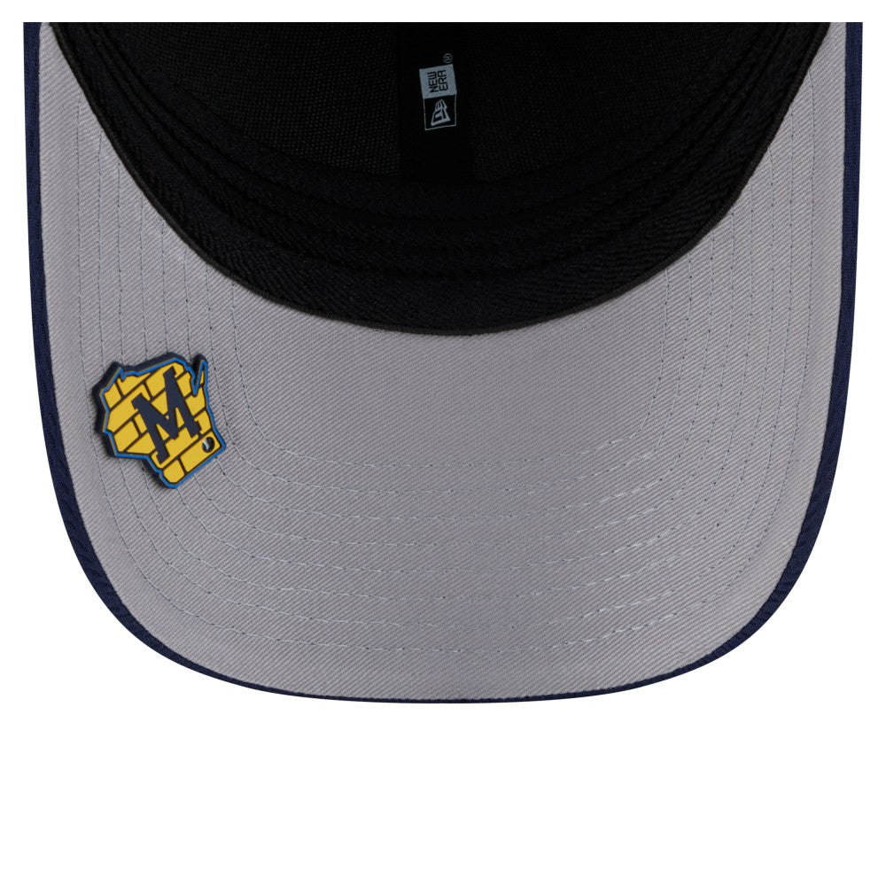 Milwaukee Brewers New Era Dash 39THIRTY Flex Hat - Navy - New Era Discount