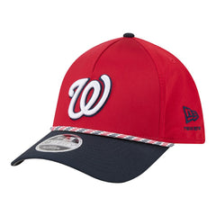 Washington Nationals New Era Rope M-Crown A-Frame 39THIRTY Flex Hat - Red/Navy - New Era Discount