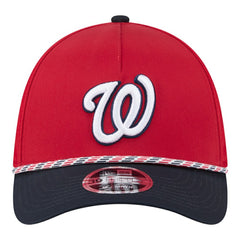 Washington Nationals New Era Rope M-Crown A-Frame 39THIRTY Flex Hat - Red/Navy - New Era Discount