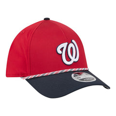 Washington Nationals New Era Rope M-Crown A-Frame 39THIRTY Flex Hat - Red/Navy - New Era Discount