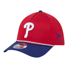 Philadelphia Phillies New Era Rope M-Crown A-Frame 39THIRTY Flex Hat - Red/Royal - New Era Sale