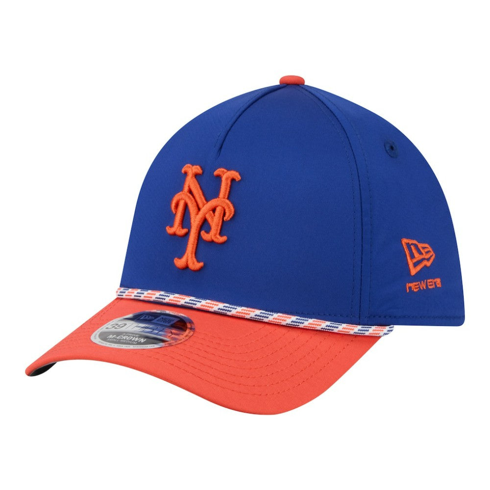 New York Mets New Era Rope M-Crown A-Frame 39THIRTY Flex Hat - Royal/Orange - New Era Lifestyle