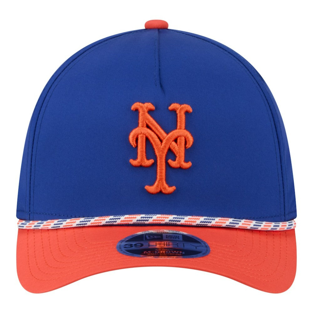 New York Mets New Era Rope M-Crown A-Frame 39THIRTY Flex Hat - Royal/Orange - New Era Lifestyle