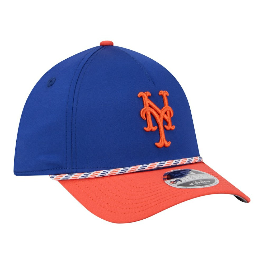 New York Mets New Era Rope M-Crown A-Frame 39THIRTY Flex Hat - Royal/Orange - New Era Lifestyle