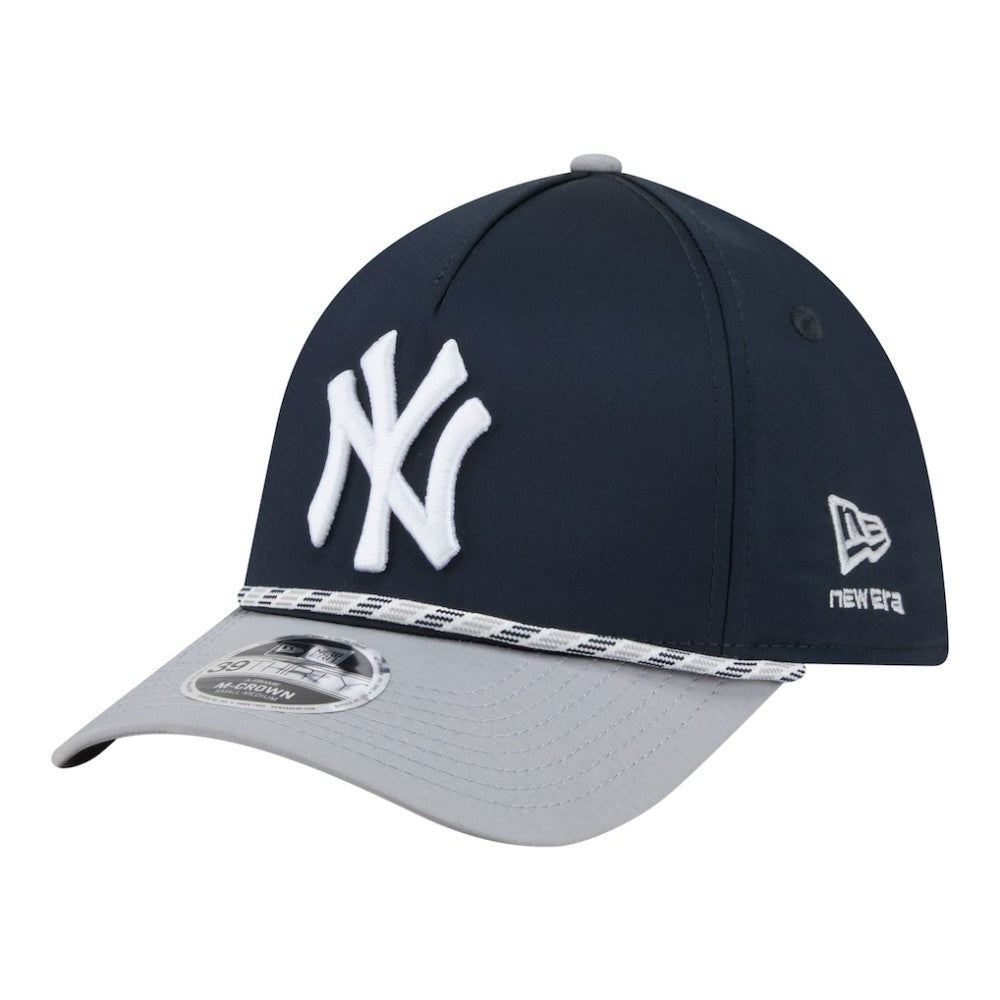New York Yankees New Era Rope M-Crown A-Frame 39THIRTY Flex Hat - Navy/Gray - New Era Lifestyle