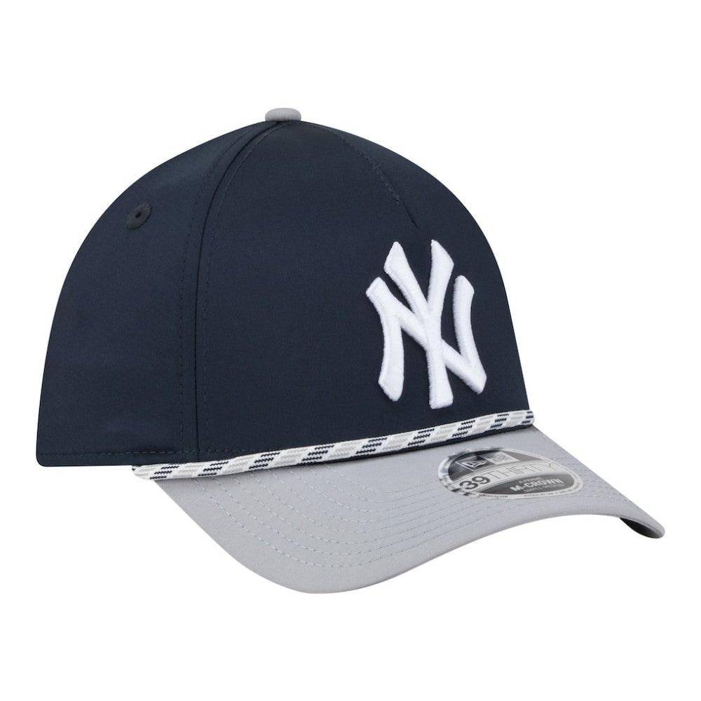 New York Yankees New Era Rope M-Crown A-Frame 39THIRTY Flex Hat - Navy/Gray - New Era Lifestyle