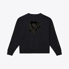 Pittsburgh Penguins Mitchell & Ness Unisex Phantom Fleece Crew Neck Sweatshirt - Black - NHL 203280910