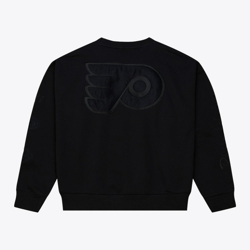 Philadelphia Flyers Mitchell & Ness Unisex Phantom Fleece Crew Neck Sweatshirt - Black - NHL 203280911