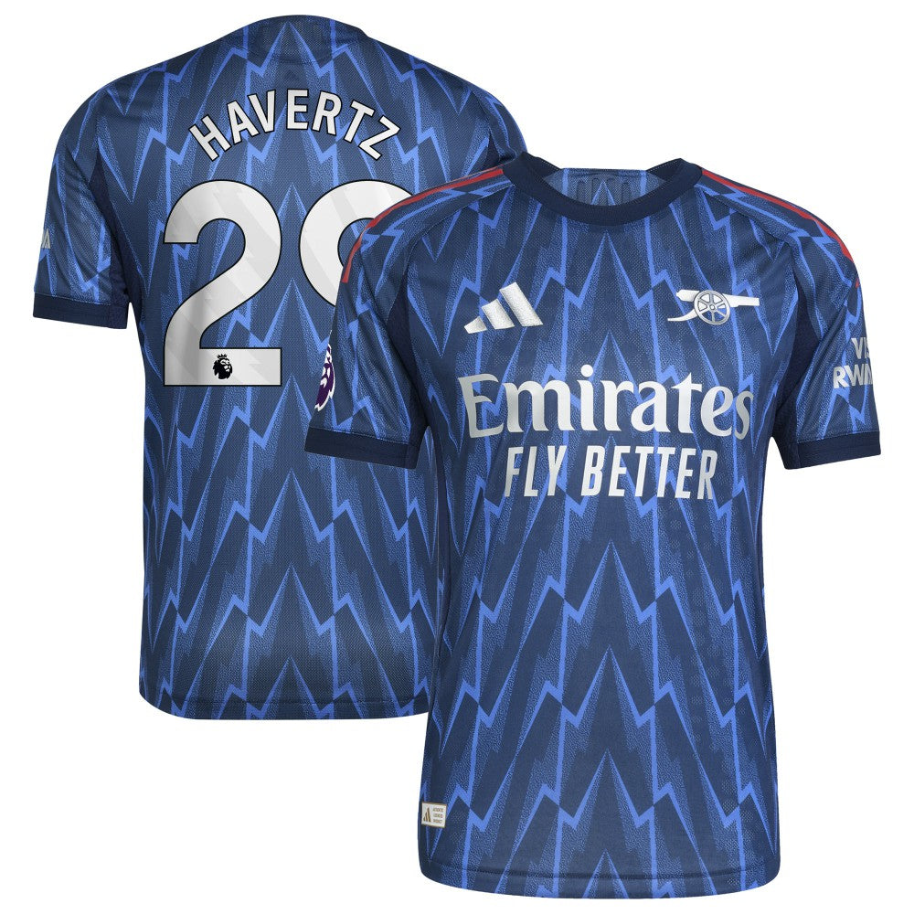 Kai Havertz Arsenal 2025/26 Away Player Jersey Blue - Adidas for sale