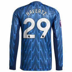 Kai Havertz Arsenal 2025/26 Away Long Sleeve Player Jersey Blue - Adidas Discount