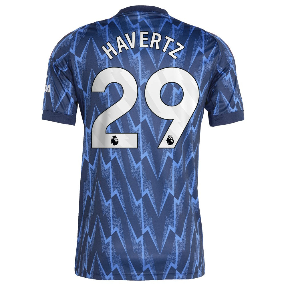 Kai Havertz Arsenal 2025/26 Away Replica Player Jersey Blue - Adidas for sale