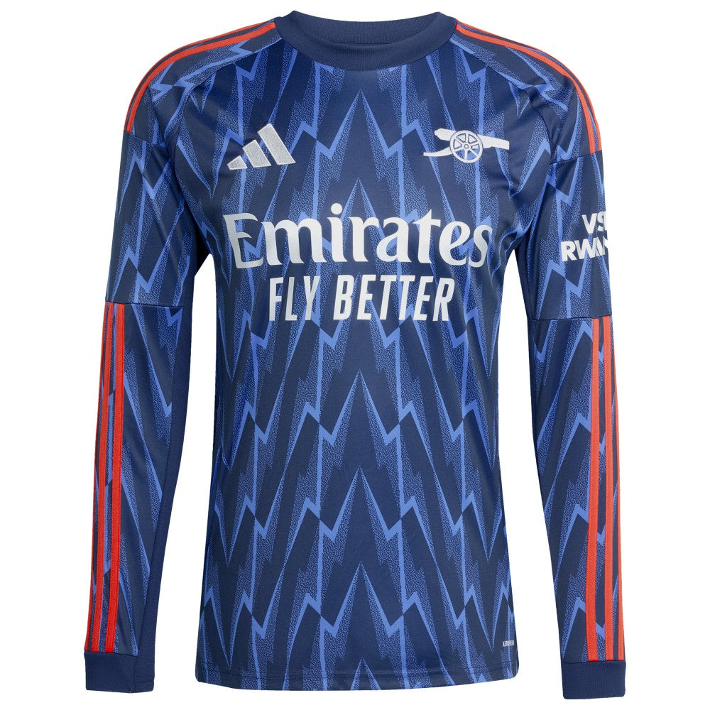 Kai Havertz Arsenal 2025/26 Away Replica Long Sleeve Player Jersey Blue - Adidas Discount