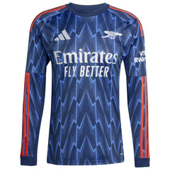 William Saliba Arsenal 2025/26 Away Replica Long Sleeve Player Jersey Blue - Adidas cheap