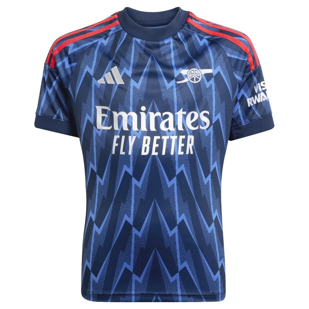 Bukayo Saka Arsenal Youth 2025/26 Away Replica Player Jersey Blue - Adidas