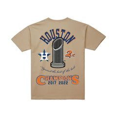 Houston Astros Mitchell & Ness Legacy Defined T-Shirt - Cream - Mitchell & Ness Discount