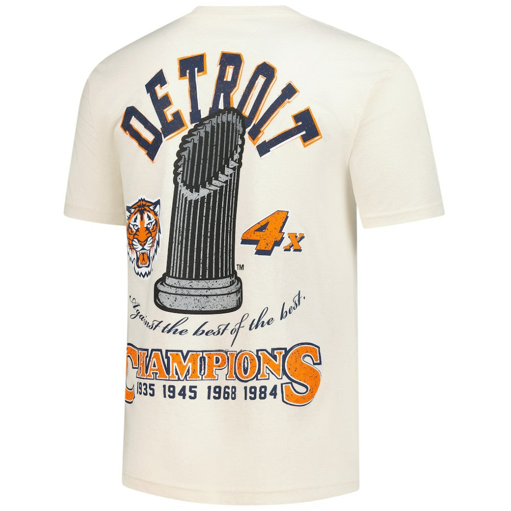 Detroit Tigers Mitchell & Ness Legacy Defined T-Shirt - Cream - Mitchell & Ness on Sale