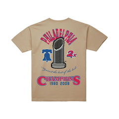 Philadelphia Phillies Mitchell & Ness Legacy Defined T-Shirt - Cream - Mitchell & Ness Online