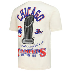Chicago Cubs Mitchell & Ness Legacy Defined T-Shirt - Cream - Mitchell & Ness Lifestyle