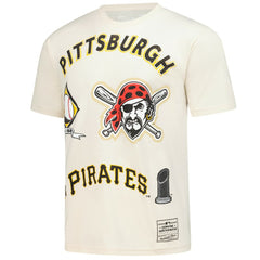 Pittsburgh Pirates Mitchell & Ness Legacy Defined T-Shirt - Cream - Mitchell & Ness Discount