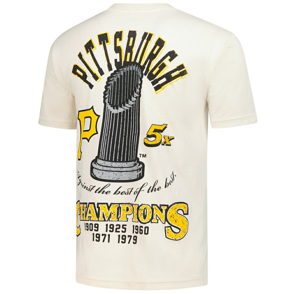 Pittsburgh Pirates Mitchell & Ness Legacy Defined T-Shirt - Cream - Mitchell & Ness Discount
