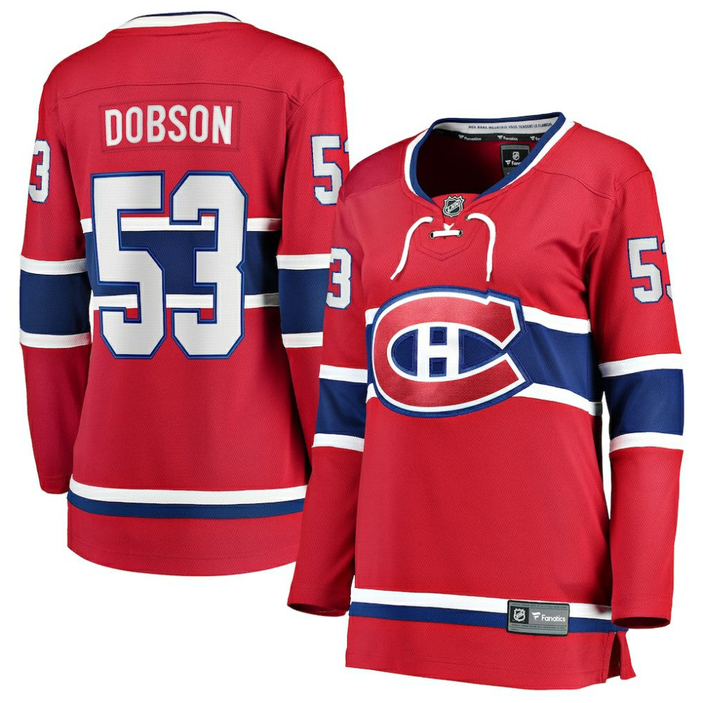 Noah Dobson Montreal Canadiens Fanatics Women's Home Breakaway Jersey - Red - NHL 203282867