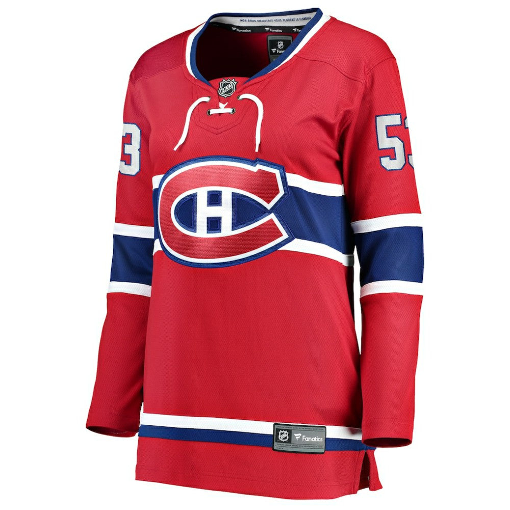 Noah Dobson Montreal Canadiens Fanatics Women's Home Breakaway Jersey - Red - NHL 203282867