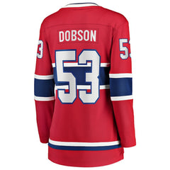 Noah Dobson Montreal Canadiens Fanatics Women's Home Breakaway Jersey - Red - NHL 203282867