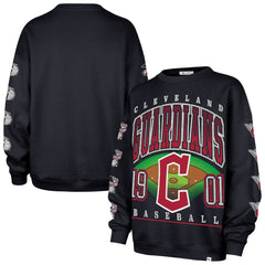 Cleveland Guardians '47 Women's Trendy Team Go Big Oversized Sweatshirt - Navy - 47 brand Lifestyle
