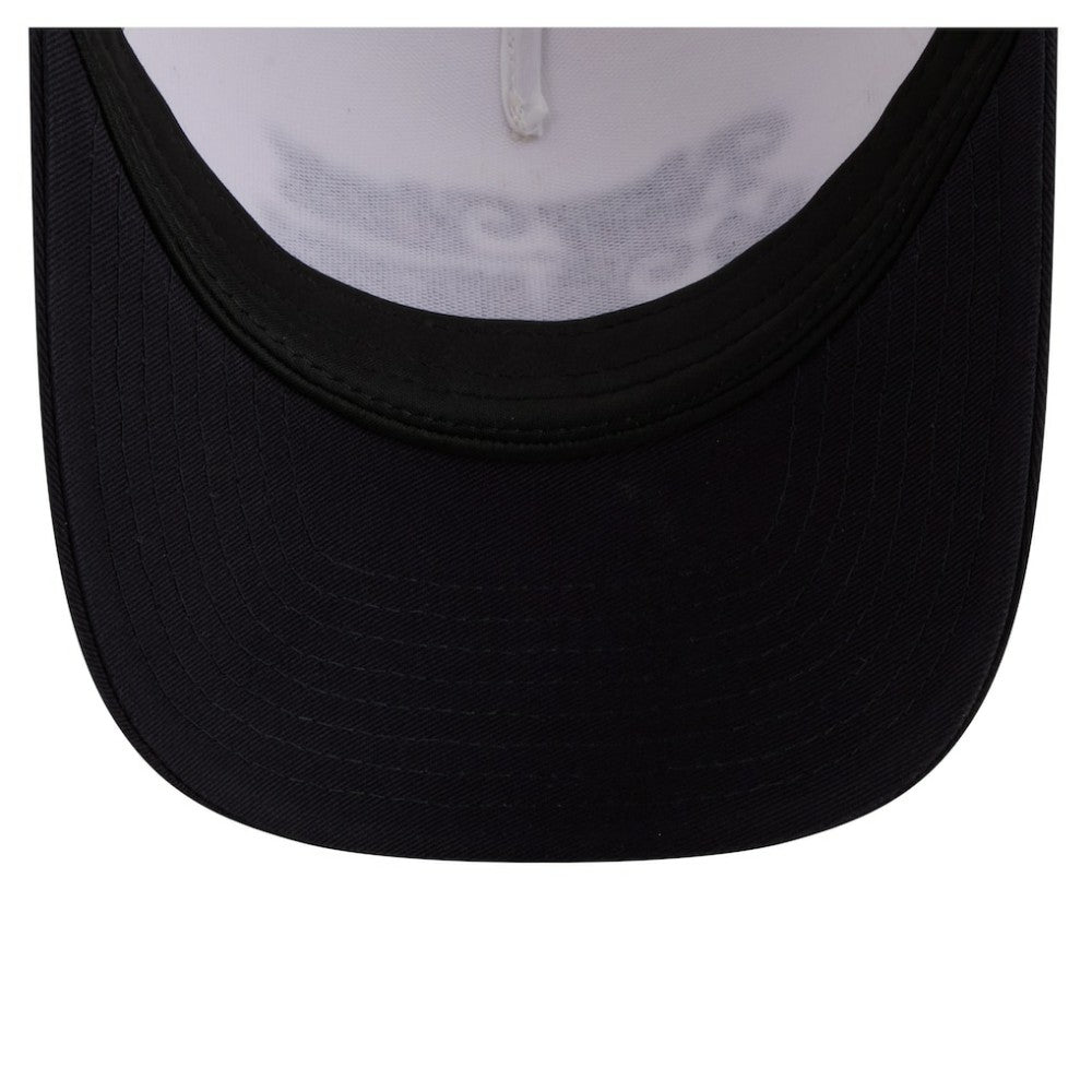New York Yankees New Era Women's Retro 9FORTY M-Crown A-Frame Trucker Adjustable Hat - Light Beige/Navy - New Era Sale
