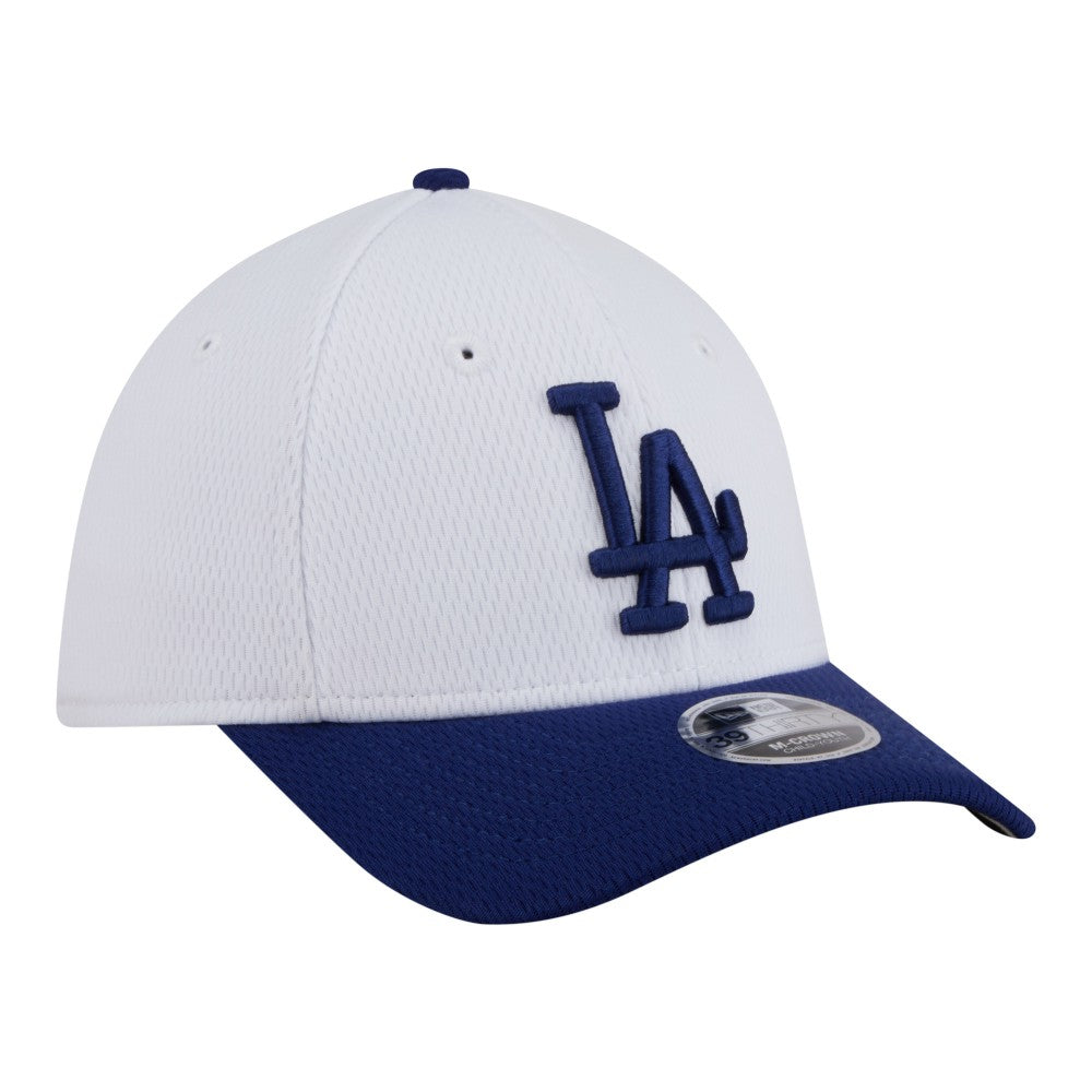 Los Angeles Dodgers New Era Youth Baseball 39THIRTY M-Crown Flex Hat - White/Royal - New Era Lifestyle