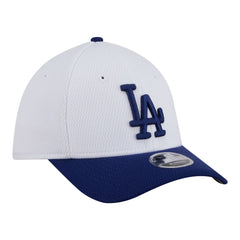 Los Angeles Dodgers New Era Youth Baseball 39THIRTY M-Crown Flex Hat - White/Royal - New Era Lifestyle
