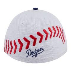 Los Angeles Dodgers New Era Youth Baseball 39THIRTY M-Crown Flex Hat - White/Royal - New Era Lifestyle