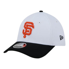 San Francisco Giants New Era Youth Baseball 39THIRTY M-Crown Flex Hat - White/Black - New Era on Sale