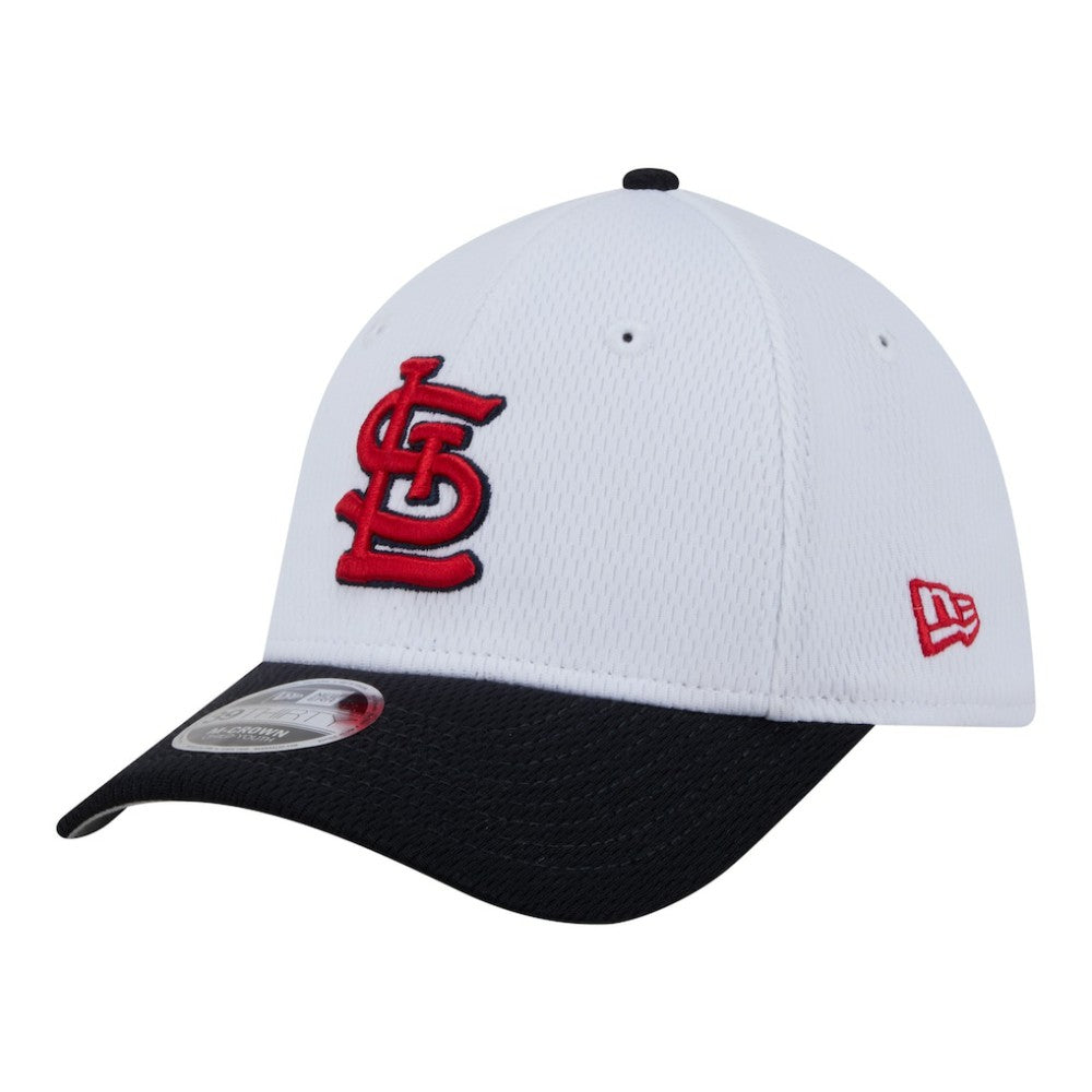 St. Louis Cardinals New Era Youth Baseball 39THIRTY M-Crown Flex Hat - White/Red - New Era Lifestyle