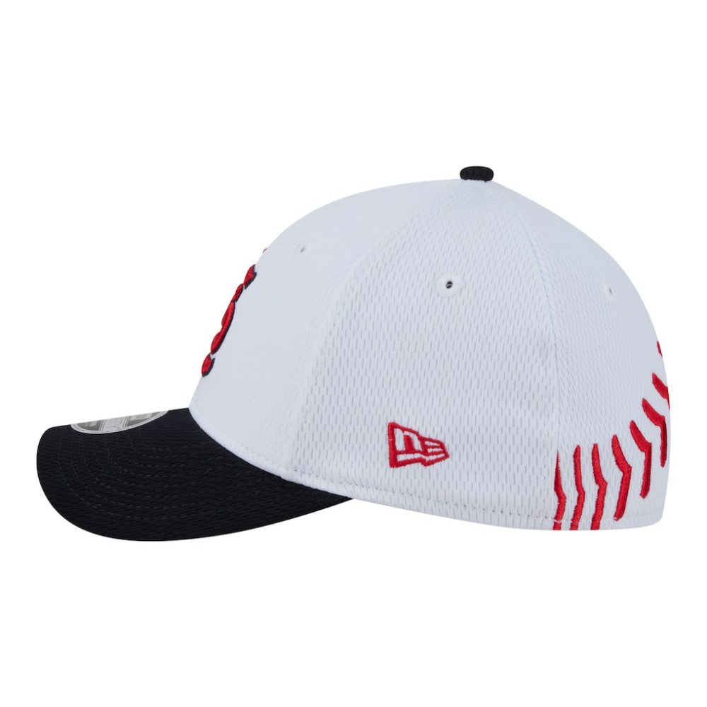 St. Louis Cardinals New Era Youth Baseball 39THIRTY M-Crown Flex Hat - White/Red - New Era Lifestyle