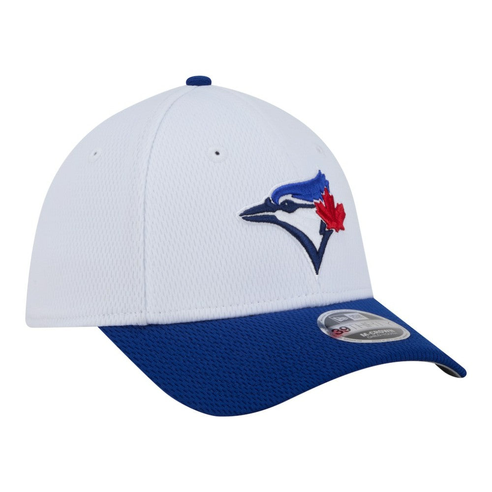 Toronto Blue Jays New Era Youth  Baseball 39THIRTY M-Crown Flex Hat - White/Royal - New Era Online