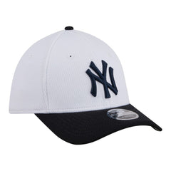 New York Yankees New Era Youth Baseball 39THIRTY M-Crown Flex Hat - White/Navy - New Era Discount