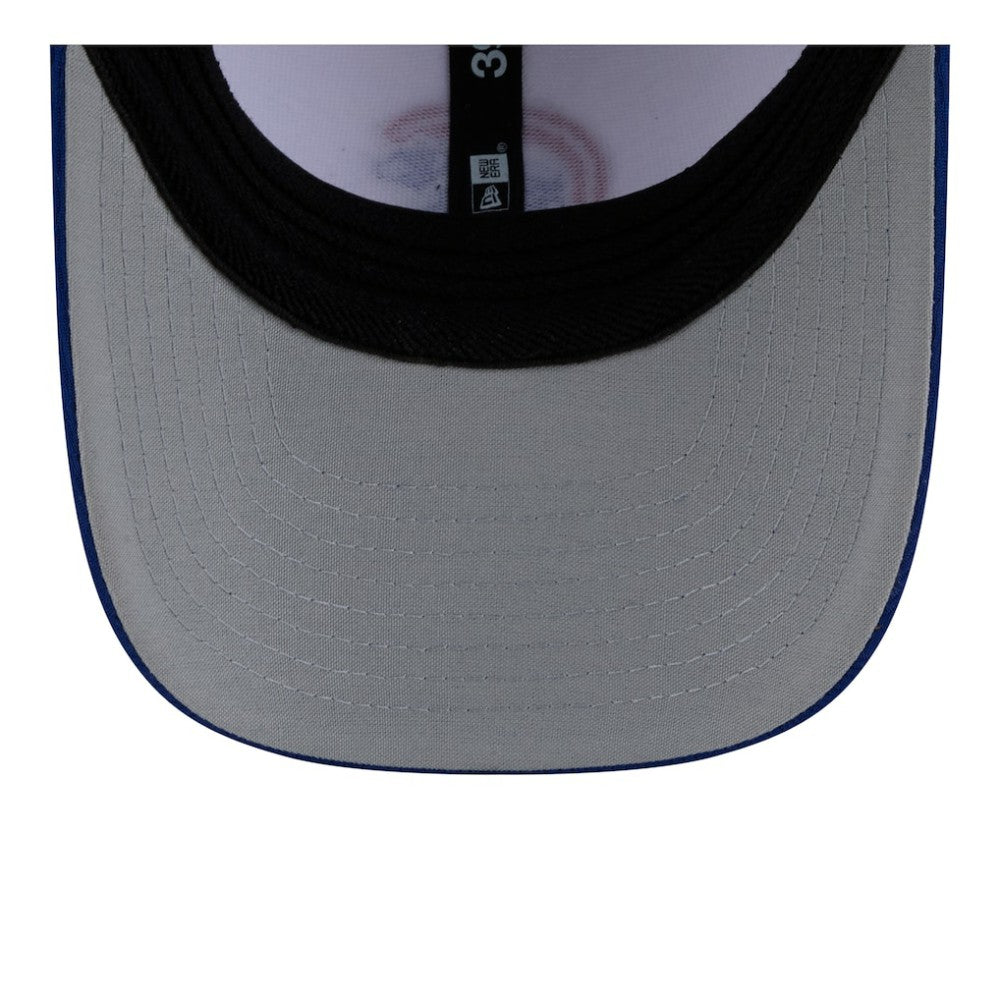 Chicago Cubs New Era Youth Baseball 39THIRTY M-Crown Flex Hat - White/Royal - New Era Discount