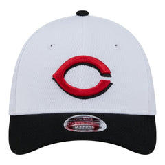 Cincinnati Reds New Era Youth Baseball 39THIRTY M-Crown Flex Hat - White/Red - New Era Lifestyle
