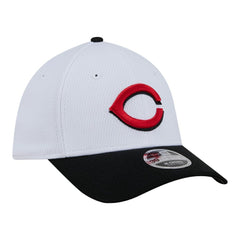 Cincinnati Reds New Era Youth Baseball 39THIRTY M-Crown Flex Hat - White/Red - New Era Lifestyle