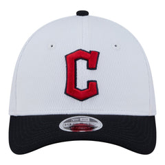 Cleveland Guardians New Era Youth Baseball 39THIRTY M-Crown Flex Hat - White/Navy - New Era Sale