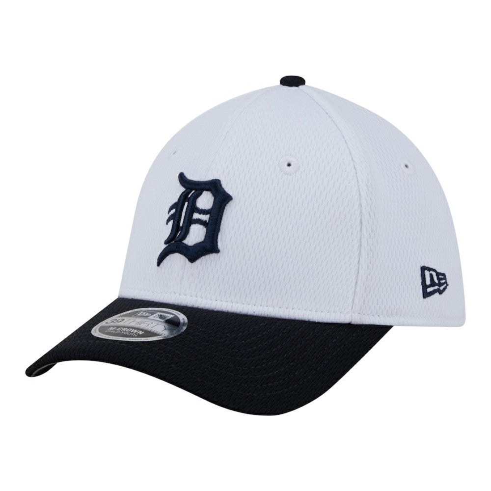 Detroit Tigers New Era Youth Baseball 39THIRTY M-Crown Flex Hat - White/Navy - New Era Sale