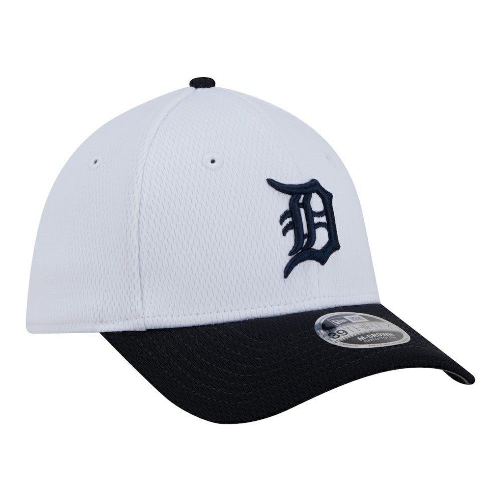 Detroit Tigers New Era Youth Baseball 39THIRTY M-Crown Flex Hat - White/Navy - New Era Sale
