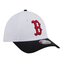 Boston Red Sox New Era Youth Baseball 39THIRTY M-Crown Flex Hat - White/Navy - New Era Sale