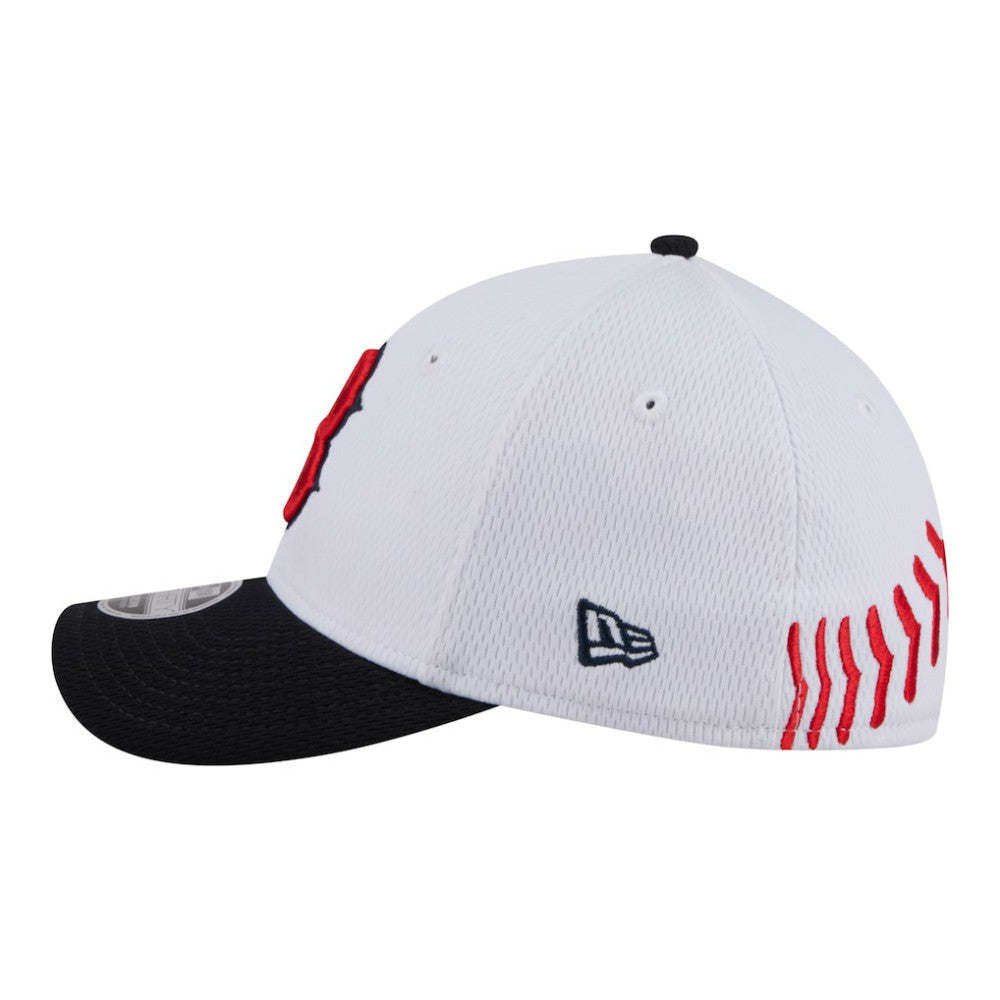Boston Red Sox New Era Youth Baseball 39THIRTY M-Crown Flex Hat - White/Navy - New Era Sale