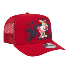 St. Louis Cardinals New Era Youth Logo Fade A-Frame 9FIFTY Snapback Hat - Red - New Era Sale