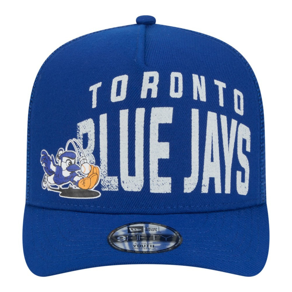 Toronto Blue Jays New Era Youth Logo Fade A-Frame 9FIFTY Snapback Hat - Royal - New Era on Sale